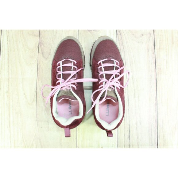 LL Bean 9.5 Wide Suede Mesh Lace Up Comfort Fitness Walking Shoes Sneakers - Picture 7 of 9